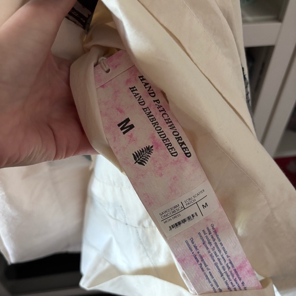 Story MFG Patchwork Mon Dress with Balloon Sleeves NWT M - Picture 3 of 5